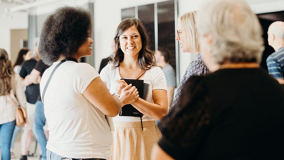 Women in Lobby