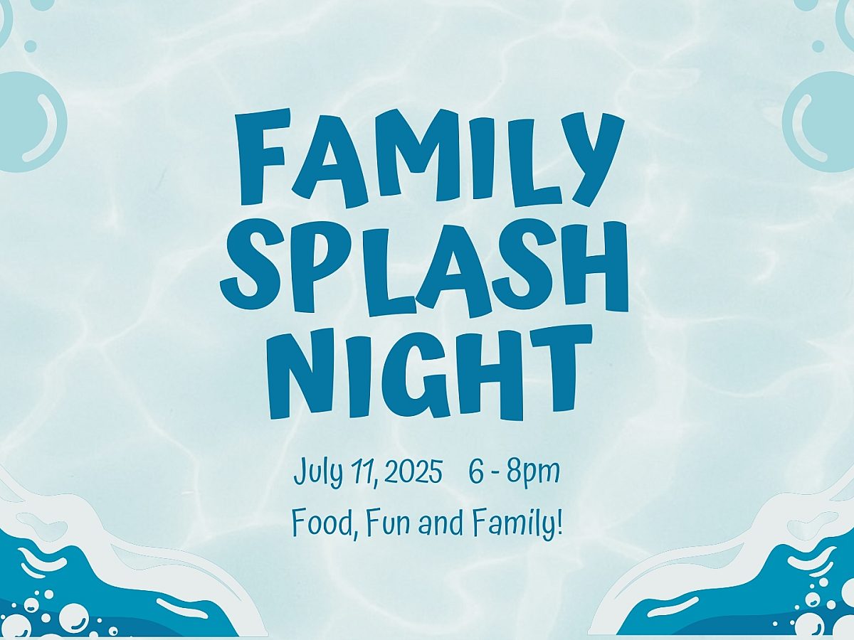Family splash night graphic